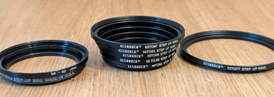 6 XCSource Step Up Rings  49-77mm plus 2 others Stepping Ring - Image 1 of 4