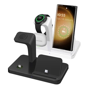 3in1 Charger Dock USB-C Charging Stand For Samsung Galaxy S24 Z Flip6 Watch 7 6 - Picture 1 of 20