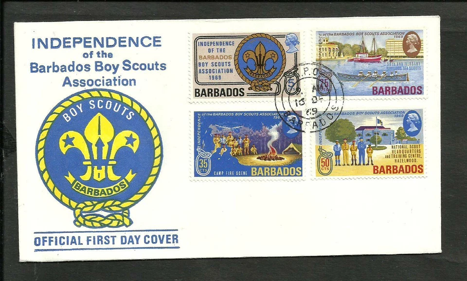 SCOUT - BARBADOS, 1969, FDC, VF - Image 1 of 1