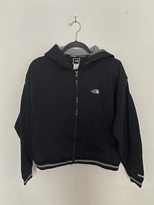 North Face Ladies L UltraWick Full Zip Hoodie Jacket Striped Pockets Sweater - Picture 1 of 8