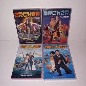 Archer TV Series Season 1 - 4 One Two Three Four on DVD 1, 2, 3, 4 - Picture 1 of 14