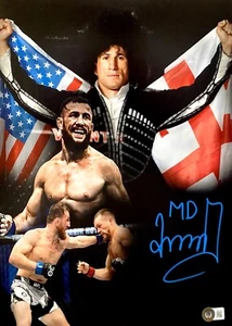 FOTO FIRMADA MERAB DVALISHVILI 11X14 BECKETT AUTENTICIDAD MMA UFC - Imagen 1 de 4