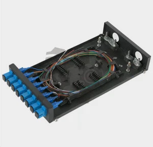 8 Core SC SM UPC Adapter 8 Port Patch Panel Pigtai Mini LWL Terminal Box - Bild 1 von 1
