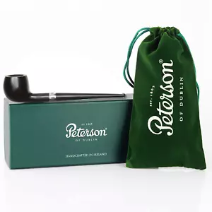 Pipas Peterson Junior Heritage Montadas en Plata Manzana Recta, PEQUEÑA Pipa de Tabaco - Imagen 1 de 9