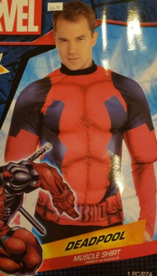 Para hombres Marvel Deadpool Camisa Musculosa Disfraz Halloween Top Talla Estándar Foto 1 de 2