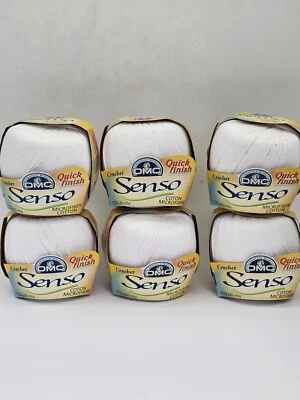 DMC Senso Coton Microfibre Crochet Yarn Thread, 150 yards - Set Of 6 - Image 1 of 3