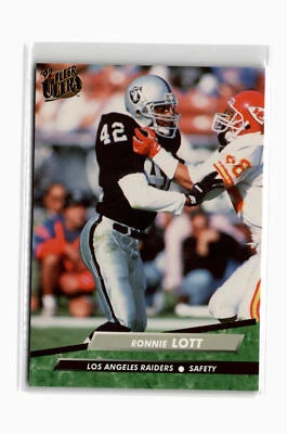 Ronnie Lott Football #195 1992 Ultra Los Angeles Raiders - Image 1 of 2