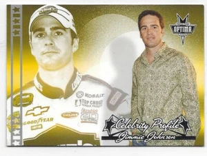 2004 PRESS PASS OPTIMA JIMMIE JOHNSON CELEBRITY PROFILE CARD #77 LOWE'S - Picture 1 of 2