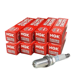 NGK Racing Competition Spark Plugs x8 8-9 Audi RS6 RS7 C7 4.0 TFSI R7438-9 - Picture 1 of 1