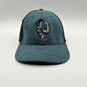 EUC Signet/Frieda Kahlo Teal & Black Mesh Trucker Snapback Cap - Picture 1 of 5