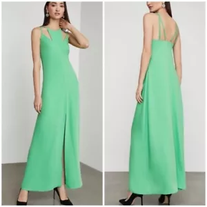 BCBGMaxAzria Maxikleid mit Trägern und Cutout Grün Größe Small - Bild 1 von 7
