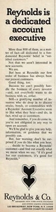 1969 Vintage Print Ad Reynods & Co is a dedicated account executive New York - Picture 1 of 2