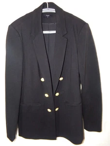 TAHARI GR. 6, RAYON BLEND LANGARM SCHWARZ VORNE OFFEN JACKE - Bild 1 von 6