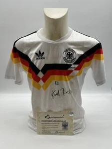 Deutschland Repro Trikot WM 1990 Karl-Heinz Riedle signiert DFB Neu Adidas M - Bild 1 von 6