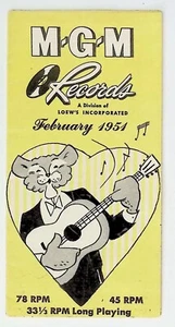 M.GM 1954. Folleto de discos Tommy Edwards, Fred Astaire - Imagen 1 de 4
