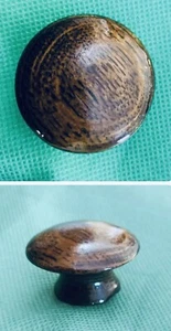 "Perilla de tirador de cajón antigua de 1,5"" Arts & Crafts Mission cuarto aserrado madera de roble tigre" - Imagen 1 de 12