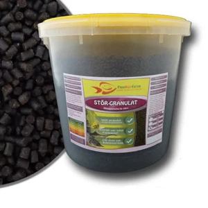 Stör Granulate 4,5 mm 5 Liter Eimer 3,4 kg Pellets Zierfischfutter Teich Futter - Bild 1 von 1