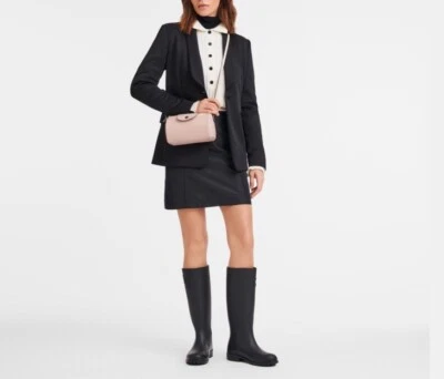 LONGCHAMP Le Pliage Xtra XS Leather Bowling Bag Nude Orig. $420 NEW - Image 1 of 4