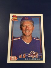 1991 Topps # 261 BUD HARRELSON Manager New York Mets Great Card!