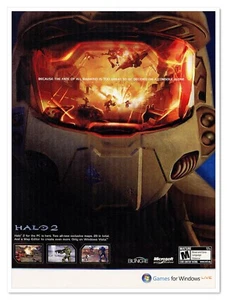 Juego de PC Halo 2 The Fate of All Mankind Bungie 2007 página completa anuncio de revista impreso - Imagen 1 de 4