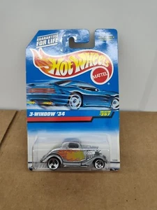 1991 HOT WHEELS 3-WINDOW '34 FORD #257 NEW PAINT STYLE 1:64 DIECAST CAR -NIP - Picture 1 of 2