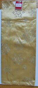 Holiday Time 48" Tree Skirt-Choice Gold or Red Snowflakes, With w/Red Dots-NWT