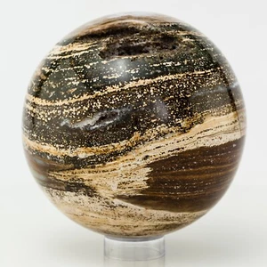 Océano Jaspe Pulido Esfera Bola Piedra Masaje Decoración Reiki 117mm 2093g B1647 - Imagen 1 de 13