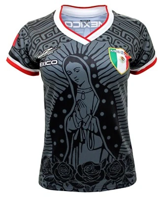 Virgen de Guadalupe Mexico New Arza Women Jersey 100% Polyester - Image 1 of 2