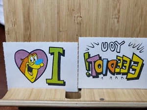 NICKTOONS TATTOOS 🏆TOPPS 1993 (2 Random as Pictured)🏆FREE POST - Bild 1 von 1