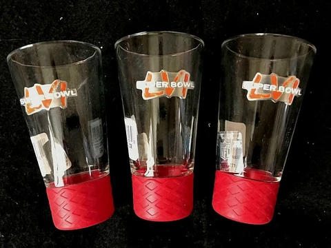 Set of 3 NFL Super Bowl LVI Los Angeles Rams Cincinnati Bengals Tall Shot Glass Cover