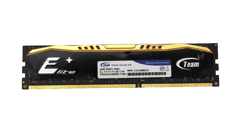 TEAM GROUP INC. ELITE+ TPD34G1600HC11BK - 4 GB DDR3 RAM - DDR3 1600 - Bild 1 von 1