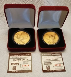 Emmitt Smith Highland Mint Bronze Mint Coin, HOF, CoA!! - Picture 1 of 1