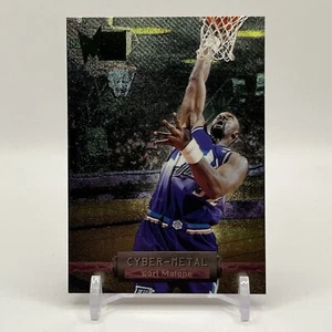 1996/97 Fleer Metal Cyber-Metal Karl Malone #8 Utah Jazz - Picture 1 of 2