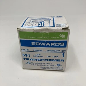 Edwards 591 Transformer 120V 50/60 Hz 16V 10VA - Picture 1 of 3