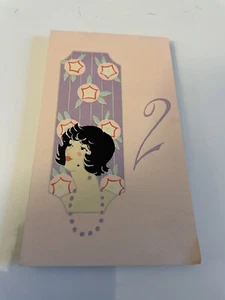 Wonderful Vintage Art Deco Bridge Tally Pad Gibson Art Co. 1906 - Picture 1 of 3