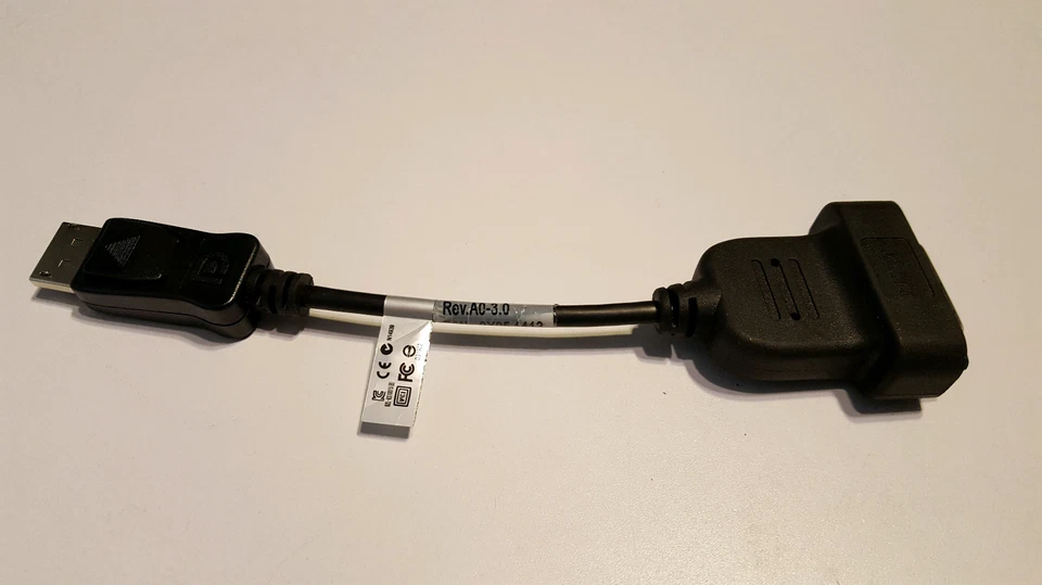 ACCELL UltraAV Male DisplayPort DP Female DVI-D DVID Active Single Link Adapter - Image 1 of 4