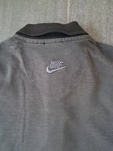 Vintage 1990s Grey Nike Air Jordan Polo with Embroidered Jumpman and Swoosh - Picture 1 of 12