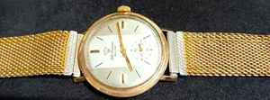 RARE 14K VINTAGE JULES JURGENSEN SOLID GOLD MANUAL WIND, RUNS - Picture 1 of 9