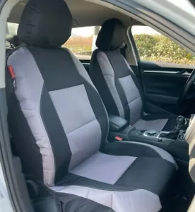 For Toyota Highlander Seat Covers 2011-2013 Black Grey Waterproof Canvas Front - Bild 1 von 2