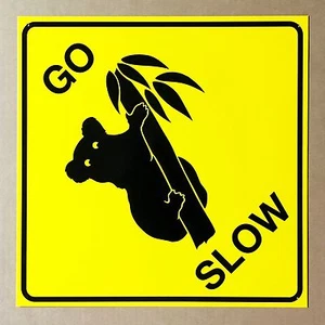 Letrero de pared de metal lata Go Slow Kuala - - Imagen 1 de 1