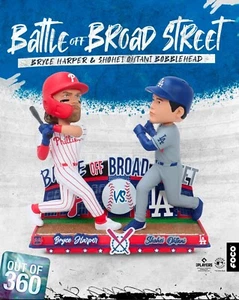 Bryce Harper & Shohei Ohtani Phillies & LAD Battle off Broad Street Bobblehead - Picture 1 of 2