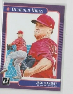 JACK FLAHERTY & ADAM WAINWRIGHT '21 DONRUSS 2 CARD LOT-GRAB THIS PAIR OF ACES!! - Picture 1 of 12
