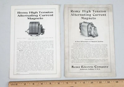 1907 Two One Page Remy Electric High Tension Magneto Brochures Anderson IN   - Image 1 of 2