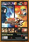 2008 Naruto Ultimate Ninja 3 PS2 annonce/affiche imprimée jeu vidéo officiel art promotionnel