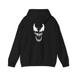 Menacing Venom Graphic Hoodie, Trendy Sweatshirt - Picture 1 of 9