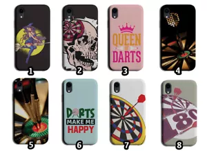 Dart Handyhülle Cover Dartspieler Geschenkset 180 lustiges Spiel Mädchen Herren Geschenk - Bild 1 von 1