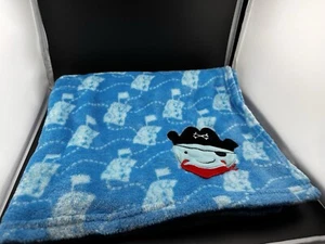 Le Bebe Pirate Octopus Coperta di Sicurezza Bambino Blu Nautica 34x27 Pile Lovey - Foto 1 di 13
