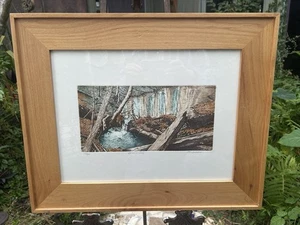 Michael Budden Ltd Edition Radierung 135/400 BIBERTEICH handsigniert und gerahmt - Bild 1 von 18