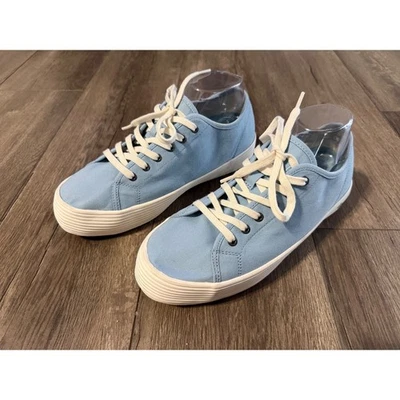 SEAVEES Womens Monterey Sneaker Platform Ice Blue Recycled Cotton Canvas Size 11 - Image 1 of 4