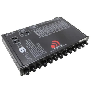 MASSIVE AUDIO EQ9X 9-BAND GRAPHIC EQUALIZER HALF-DIN CAR EQ w/ 3.5mm AUX INPUT - Picture 1 of 3